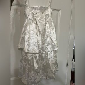 Lucy In the Sky White Satin Dress